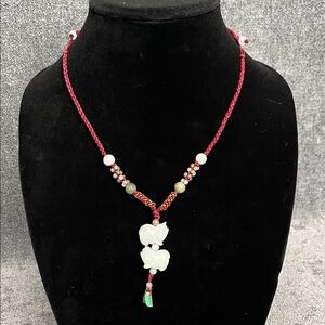 Jade Pig Necklace Year of the Pig